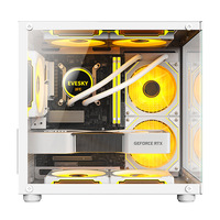 Tempered Glass PC Case Micro ATX MATX Desktop RGB PC Gaming Computer Cases Case PC Casin Gamer Casing Cabinet
