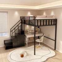 Lit mezzanine à cadre durable Conception de vaisseau spatial du milieu du siècle Visibilité élevée du moteur de recherche pour l'appartement