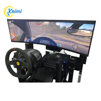 Kaimi Nouveauté Machine de jeu de course automobile de réalité virtuelle Simulateur dynamique Écran incurvé Machine de conduite à mouvement Équipement VR