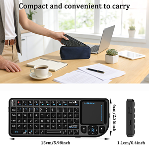 Mini Tastiera Wireless con Touchpad Integrato, Tasti Retroilluminati Ricaricabili, BT 5.0, Tastiera Multimediale per Xbox, PS4, Mac, Windows - Product Image 5