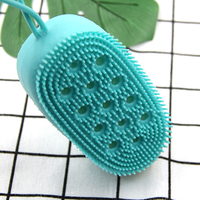 Nouvelles idées Brosse pour le corps en forme d'ours Éponge de bain Exfoliant sec en silicone pour la douche