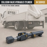 Vérin hydraulique télescopique de haute qualité avec soupape de collision, chromé dur et en acier inoxydable, prix usine
