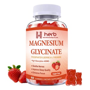 Gummies ODM/OEM 400mg de glycinate de magnésium, complément vitaminique à marque privée pour adultes, 2 gummies par portion - Product Image 1