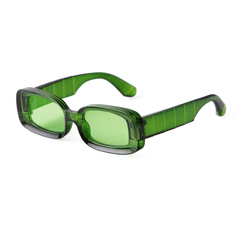 STORY-gafas de sol cuadradas con borde grueso para hombre y mujer, anteojos de sol rectangulares a la moda, Color caramelo, con montura pequeña, 2022