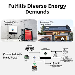 Convertisseur d'énergie solaire hybride CKMINE à double MPPT et double sortie 8KW 10KW 12KW hors réseau MPPT 550VDC 48V 220V 230V pour la maison - Product Image 3