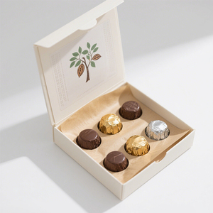 Sang Trọng Từ Hộp Rất Nhiều Với Chèn Tên Kỷ niệm Sô Cô La Hộp Giấy Hộp Cho Bánh Kẹo Bao Bì Biểu Tượng Tùy Chỉnh Sô Cô La - Product Image 1