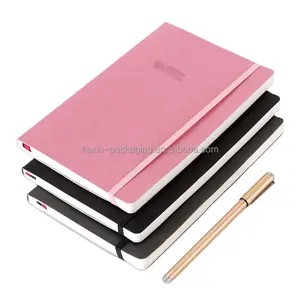 Penutup kulit kertas kustom buku catatan harian A5 sekolah untuk siswa notebook bisnis jurnal perencana buku harian
