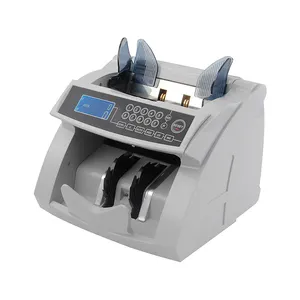 Máquina de contagem de dinheiro com detecção de dinheiro, contador multimoedas adequado com bateria, 2024