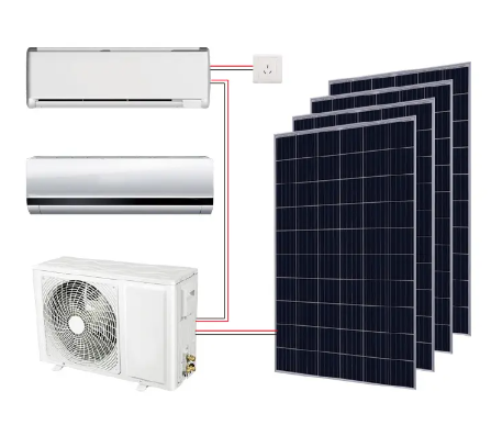 FGET солнечный кондиционер для дома 12000btu 18000btu 24000btu солнечные кондиционеры ACDC гибридный солнечный воздушный охладитель
