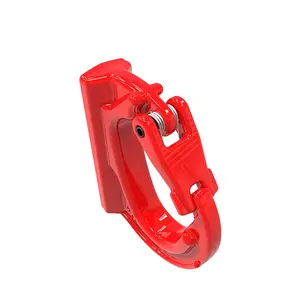 Shenli Rigging G80 Lifting Point Hardware Weld On Hook With Forged Latch/excavator Bucket Lifting Hook