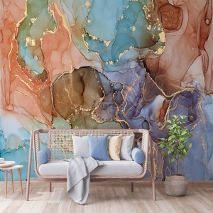 <span class=keywords><strong>Peinture</strong></span> murale en marbre coloré, fond abstrait, <span class=keywords><strong>papier</strong></span> <span class=keywords><strong>peint</strong></span> pour salon - Product Image 2