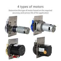 Pompe péristaltique JIHPUMP pour petite machine à laver, distributeur de lessive, 110V 220V, avec moteur CC, moteur pas à pas