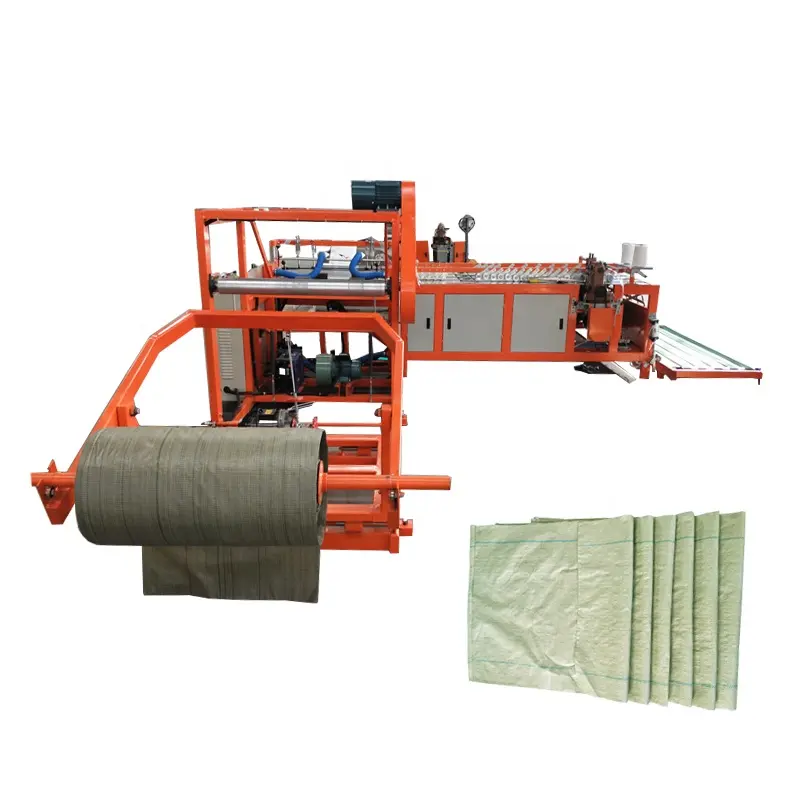 Máquinas de fabricación de sacos tejidos de pp, máquina de coser de corte de bolsas tejidas