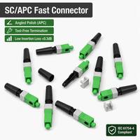 Connecteur rapide à fibre optique monomode SC/APC étanche NiuBen NB-C19