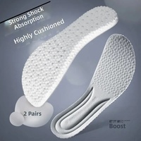 Semelles intérieures amortissantes pour hommes et femmes neutres, sportives, avec coussin d'air, absorption des chocs, respirantes, en mousse PU, confortables