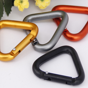 Hợp kim nhôm Keychain Ấm đun nước khóa tam giác cắm trại ngoài trời Đi Bộ Đường Dài Keychain snap <span class=keywords><strong>clip</strong></span> móc - Product Image 6