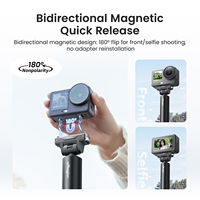 Bâton de selfie AMagisn avec aimant intégré, bâton de selfie à dégagement rapide de 120 cm pour caméra sportive DJI OSMO Action6/Nano, accessoires