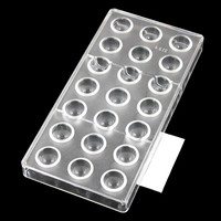 Polycarbonate bricolage chocolat moule dôme bonbons faisant des moules gâteau outils forme dôme Logo personnalisé plastique Flexible couleur personnalisée