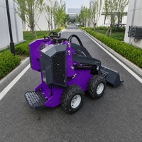 Chargeuse compacte diesel sur chenilles avec accouplements rapides (tarière et trancheuse) et système hydraulique à haut débit 16 MPa, chargeuse sur roues