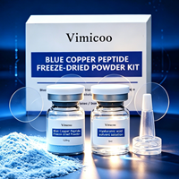 Poudre lyophilisée de peptide de cuivre bleu en gros GHK-Cu Sérum Anti-rides Éclaircissant Hydratant Anti-âge Soin de la peau du visage