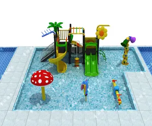 Cheap Price Small Kids Outdoor Playground Water Park Plastic Slide Equipment for Sale