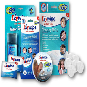 Ezywipe Nén Mặt Khăn Quà Tặng Gói Đồng Xu Mặt Tay Làm Sạch Khăn Dùng Một Lần Nhanh Chóng Khô Nén Khăn - Product Image 1