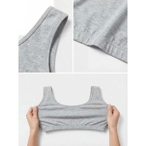 FOXA Women's Cotton Spandex Workout <b>Bra</b> 4 Way <b>Stretch</b> Pullover Sport Comfort <b>Bra</b> Multi Pack - Product Image 5