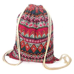 Hot Selling Large Size Casual Canvas Sports Drawstring Backpack for Women and Men <b>Bag</b> - Product Image 1