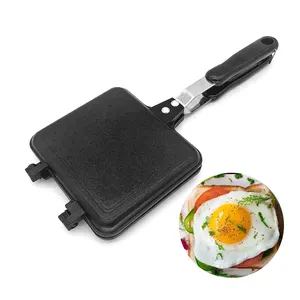 Molde infusor de areia dupla, molde para bolo sanduíche, utensílio de indução antiaderente para churrasco