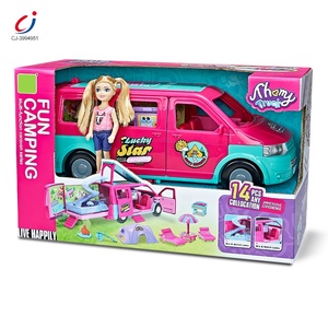 Chengji Juguetes Poupée de mode, jouet préscolaire, jeu d'imitation éducatif précoce, thème <span class=keywords><strong>camping</strong></span>, voiture, ensemble de jouets <span class=keywords><strong>pour</strong></span> bébés - Product Image 5