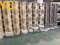 Tissu d'ameublement en jacquard, fil teint, brocart, pour rideaux, rouleau pour le marché africain