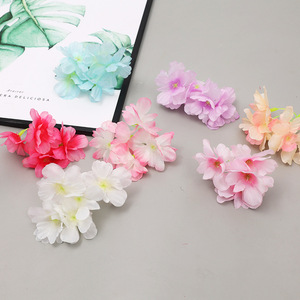 Cabezas de Flores de Cerezo Artificiales de Seda, Alta Simulación, Decoraciones para Bodas, Rosa, Blanco, Rosa Melocotón, Azul Cielo, Morado, Champán - Product Image 3