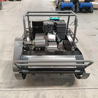 Tondeuse à gazon télécommandée à essence avec moteur et boîte de vitesses, tondeuse à gazon télécommandée pour grandes surfaces et terrains en pente