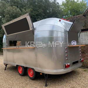 รถขายอาหารเคลื่อนที่สแตนเลสจากจีน รถเข็นขายอาหารเร็ว ได้รับการรับรองมาตรฐาน DOT CE รถขายของเคลื่อนที่สำหรับขายกาแฟและจัดเลี้ยง - Product Image 4