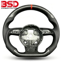 Volant sport en fibre de carbone forgée pour Audi A4L A6L Q8 TT R8 A1 A3 A4 A5 A6 B8 B8.5 S3 S4 S5 S6 S7 RS3 RS4 RS5 RS6 RS7 S8