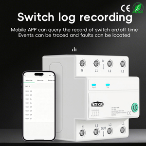 63A 4P Tuya Wifi Smart MCB, 4รีเลย์ตัด L & <span class=keywords><strong>N</strong></span>, รีโมทคอนโทรลจับเวลานับถอยหลังรอบ AC3X110V/3X230V - Product Image 6