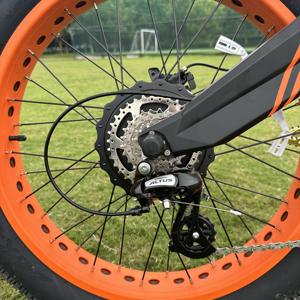 Lantu Factory AL6061 <b>Frame</b> Full Suspension Rear Hub Motor 1200W Long Range 24 Inch <b>Fat</b> Tire Dirt Bike for Adults - Product Image 3