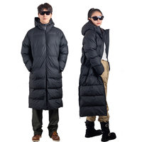 Nouvelle veste d'hiver à capuche réversible respirante pour l'extérieur, imperméable, double usage, fermeture éclair longue, unisexe, grande taille