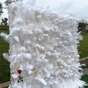 Bouquet de demoiselles d'honneur SPR, décoration de mariage de haute qualité, mur de plumes artificielles enroulable, toile de fond pour mariage, fête d'anniversaire - Product Image 1