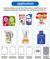 Machine de remplissage et de scellage de sachets électrique Doypack avec support de bec de jus de 500ml pour emballage de boissons et de produits chimiques