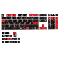 Lot de touches de clavier Star Wars profil Cherry en PBT+PC, caractères translucides par sublimation, ergonomiques pour clavier à interrupteurs magnétiques