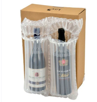 Nouveaux sacs à colonnes d'air gonflables transparents en plastique pour l'emballage de fruits, de lait en poudre, pour l'expédition protectrice des bouteilles de vin