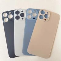 Remplacement de la vitre arrière à grande ouverture pour iPhone 13 Mini 13 Pro Max, panneau de verre arrière, couvercle de batterie