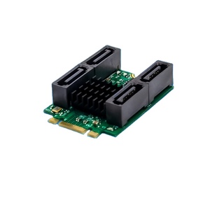 Tarjeta de Almacenamiento Interna Industrial de Control <span class=keywords><strong>PCI</strong></span> <span class=keywords><strong>Express</strong></span> de Cuatro Puertos M.2 B+M ST579 SM-SA9215A-4T - Product Image 1