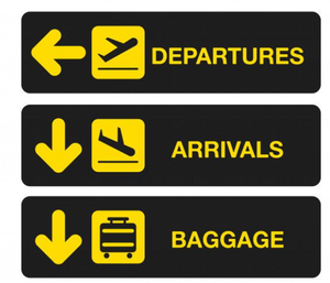 Conjunto de Señalización Profesional para Aeropuertos con Estación de Objetos Perdidos, Servicio de Seguridad y Puntos de Asistencia - Product Image 2