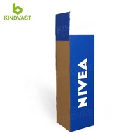 Merchandising carton affichage support de bureau sol papier plateau Promotion compteur Carton affichage pour soins de la peau testeur cosmétique