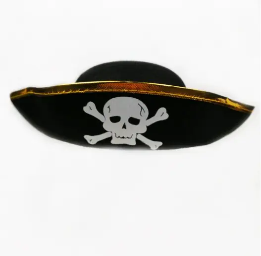 Pirate chapeau crâne impression Pirate capitaine Costume casquette Pirate accessoires drôle fête chapeau capitaine Cosplay chapeau