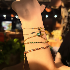 PXK-0543 สร้อยข้อมือแฟชั่นแบบโซ่และแบบเชื่อมต่อ - Product Image 3