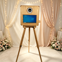 Support d'imprimante portable pour photomaton instantané, impression en libre-service, construction métallique et en bois, garantie de 2 ans - Accessoires de mariage pour