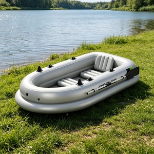 Bateau pneumatique en PVC épaissi pour 2/3/4 personnes, <span class=keywords><strong>kayak</strong></span> de pêche pour la navigation en lac, rivière et sports nautiques en plein air - Product Image 6